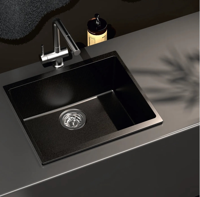 Chiuvetă de bucătărie Fabiano Navio 53x46 Anthracite