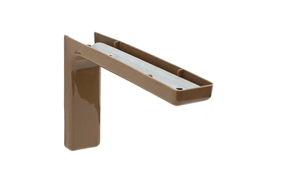 Colțar suport poliță Metal+PVC Cafeniu