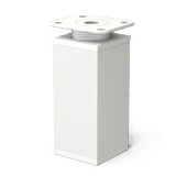 Picior pentru mobilă Alb 40x40 mm reglabil 