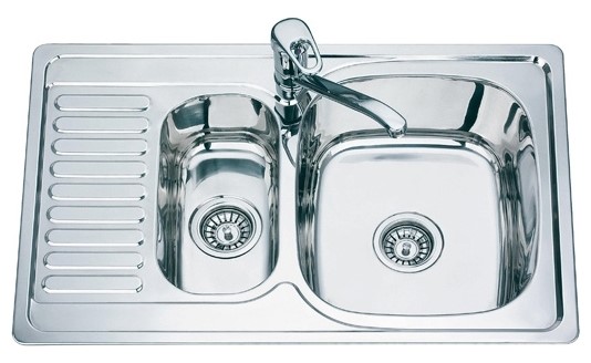 Chiuvetă de bucătărie Fabiano 78x50x15 0.8 RIF Right