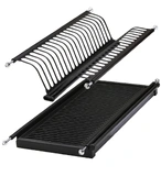 Scurgător de vase Inox Negru