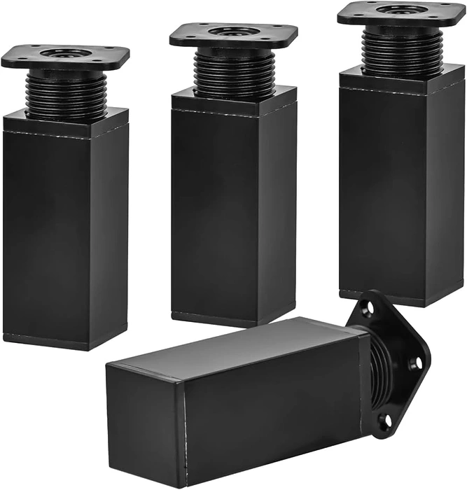 Picior pentru mobilă Negru 40x40 reglabil
