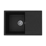Chiuvetă bucătărie compozit Practik PR735-004, Negru Onix, 73.5x50 cm