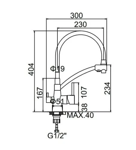 Robinet Zerix 451 Grafit + Filtru