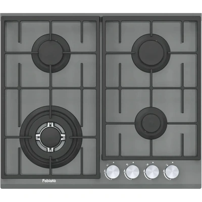 Plita pe gaz Fabiano FHG 8244 VGHT Titanium Glass