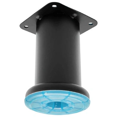 Picior pentru mobilă nereglabil din oțel, Negru