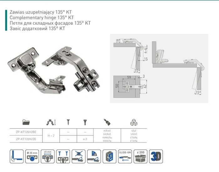 Balama 135° fara amortizare Italy
