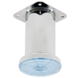 Picior pentru mobilă nereglabil din oțel, crom