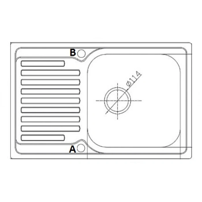 Chiuveta Fabiano BR 70x50 Bruch