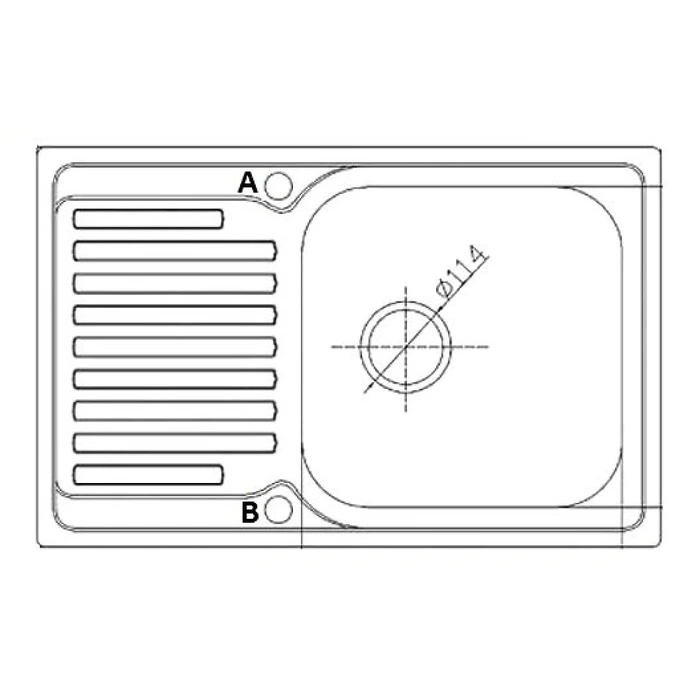 Chiuveta Fabiano 78x50 Microdecor