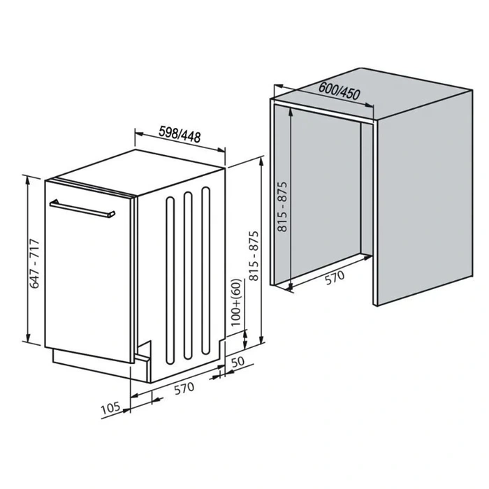 Masina de spalat vase incorporabila Fabiano FBDW 9410