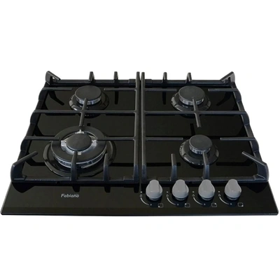 Plita pe gaz Fabiano FHG 10-44 VGH-T Black Glass