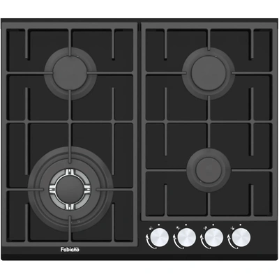 Plita pe gaz Fabiano FHG 8244 VGHT Black Glass