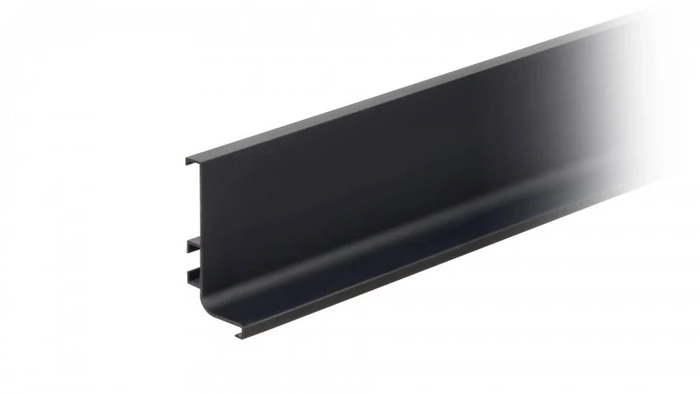 Mâner profil GOLA L Negru Matt / Lucid