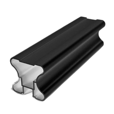 Profil-mâner vertical H Negru mat