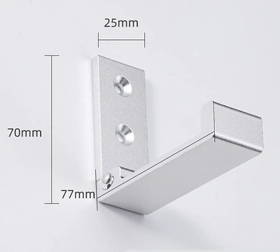 Cuier pentru mobila HOOK 91 Silver White