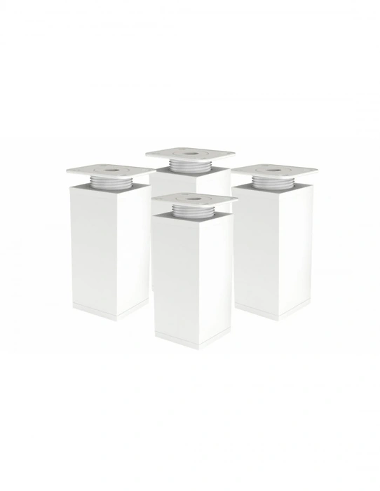 Picior pentru mobilă Alb 40x40 mm reglabil 