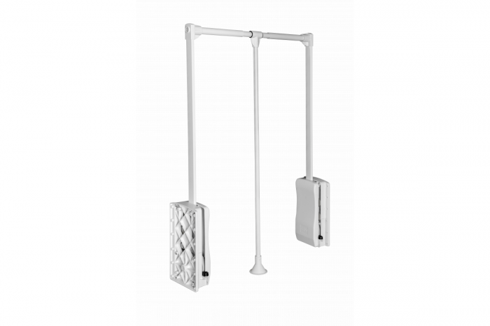 Lift haine cu suport ajustabil 645mm - 910mm, alb