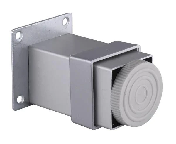 Picior patrat 40mm x 40mm aluminiu Gri