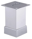 Picior patrat 40mm x 40mm aluminiu Gri