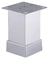 Picior patrat 40mm x 40mm aluminiu Gri