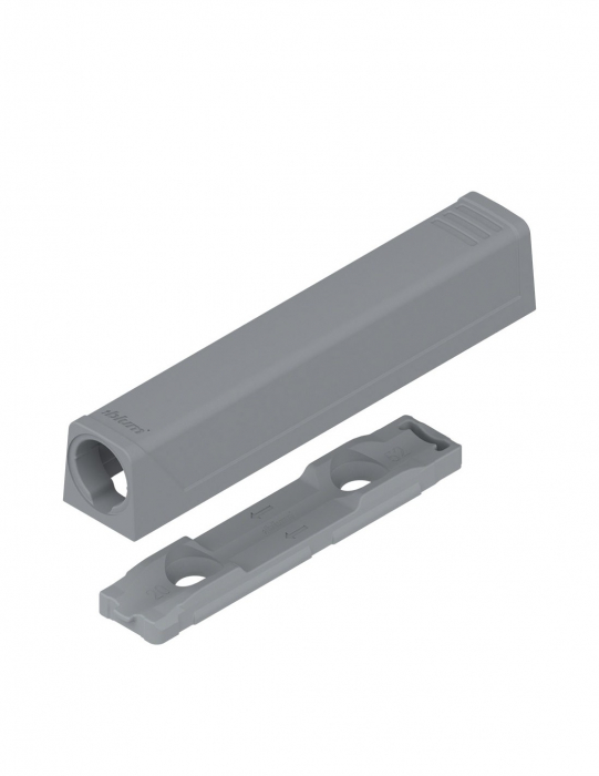 Placuta adaptare dreapta TIP-ON BLUM varianta lunga, gri