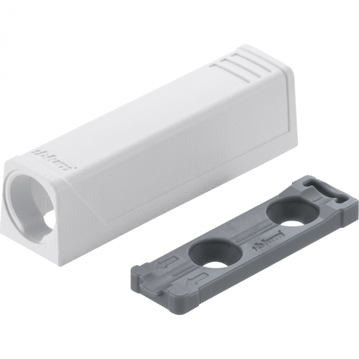 Placuta adaptare dreapta TIP-ON BLUM varianta scurta, alb