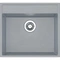 Chiuveta Fabiano Quadro 56x51 Grey Metallic
