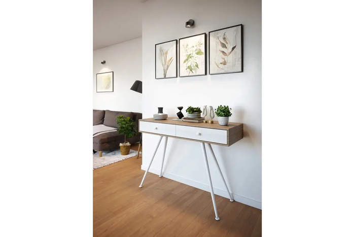 Set 4 picioare masa ajustabile H710 X-Line, alb mat