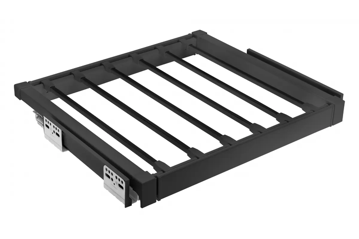 Suport pantaloni extractibil ELITE 600mm, soft-close, negru