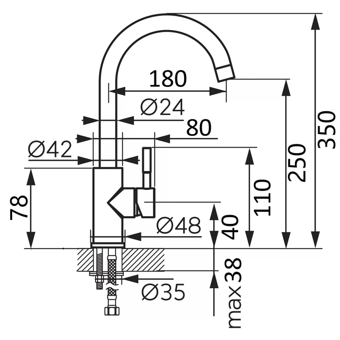 Robinet Zerix 17890 Negru