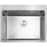 Chiuvetă de bucătărie Zerix ZH6050 Nano Silver, inox tratat, 60x50 cm